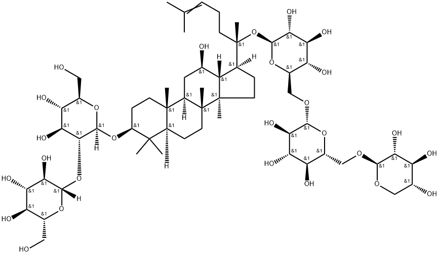 三七皂苷R4 结构式