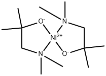 双[1-(N,N-二甲基氨基)-2-甲基-2-丙醇基]镍(II) 结构式
