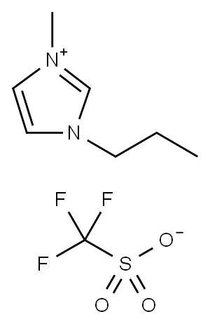 1-甲基-3-丙基咪唑三氟甲磺酸盐 结构式