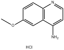 6-甲氧基喹啉-4-胺盐酸盐 结构式