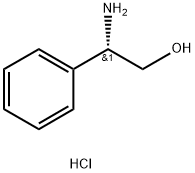 (S)-2-氨基-2-苯基乙醇盐酸盐 结构式