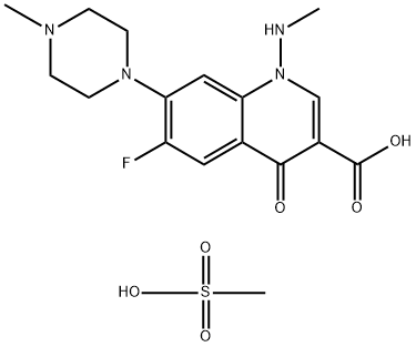 AMIFLOXACIN MESYLATE 结构式