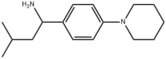 3-甲基-1-(4-(哌啶-1-基)苯基)丁胺 结构式