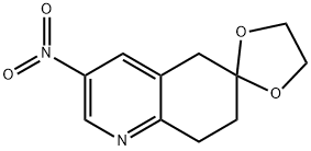 3'-硝基-7',8'-二氢-5'H-螺[[1,3]二氧戊环-2,6'-喹啉 结构式