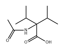 2-acetamido-3-methyl-2-(propan-2-yl)butanoic acid 结构式