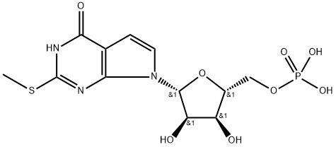 poly(2-methylthio-7-deazainosinic acid) 结构式