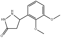 5-(2,3-二甲氧基苯基)吡唑啉-3-酮 结构式