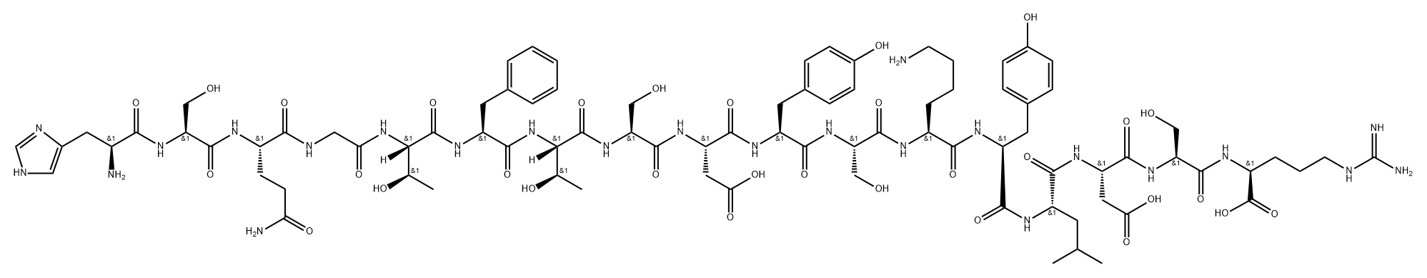 glucagon (1-17) 结构式