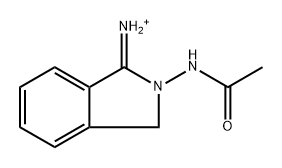 [2-(Acetylamino)-2,3-dihydro-1H-isoindol-1-ylidene]aminylium 结构式