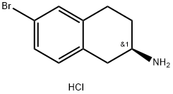 2-Naphthalenamine, 6-bromo-1,2,3,4-tetrahydro-, hydrochloride (1:1), (2R)- 结构式
