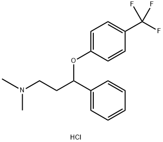N-甲基氟西汀盐酸盐 结构式