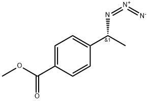 Benzoic acid, 4-[(1R)-1-azidoethyl]-, methyl ester 结构式