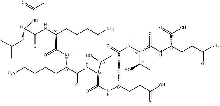 醋酸胸腺素β4片段 结构式