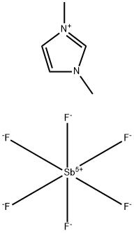 1,3-二甲基咪唑六氟锑酸盐 结构式