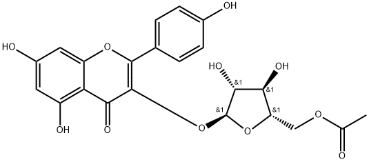 5''-O-乙酰基胡桃苷 结构式