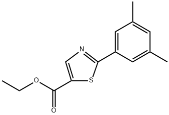 Ethyl 2-(3,5-dimethylphenyl)thiazole-5-carboxylate 结构式