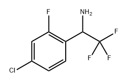 1-(4-氯-2-氟苯基)-2,2,2-三氟乙烷-1-胺 结构式