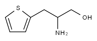 2-Thiophenepropanol, β-amino- 结构式