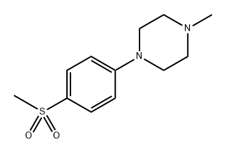 1-(4-methanesulfonylphenyl)-4-methylpiperazine 结构式