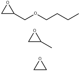 丁氧甲基环氧乙烷与环氧丙烷和环氧乙烷的聚合物 结构式