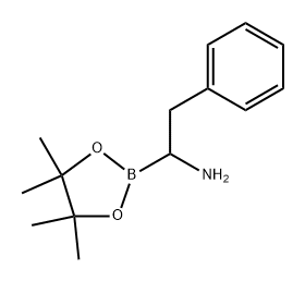 1,3,2-Dioxaborolane-2-methanamine, 4,4,5,5-tetramethyl-α-(phenylmethyl)- 结构式