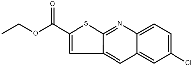 ethyl 6-chlorothieno[2,3-b]quinoline-2-carboxylate 结构式