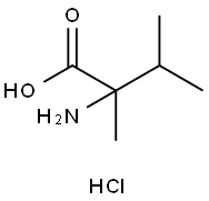 2-氨基-2,3-二甲基丁酸盐酸盐 结构式