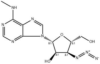 3'-Azido-3'-deoxy-N6-methyladenosine 结构式