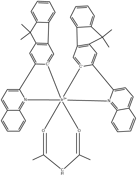 IR(FLQ)2(ACAC) 结构式