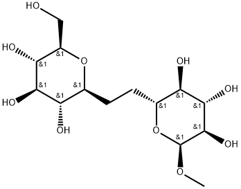 methyl C-gentiobioside 结构式