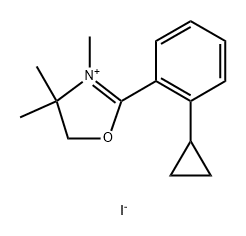 Oxazolium, 2-(2-cyclopropylphenyl)-4,5-dihydro-3,4,4-trimethyl-, iodide (1:1) 结构式