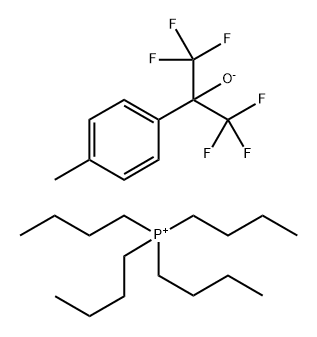 Phosphonium, tetrabutyl-, salt with 4-methyl-.alpha.,.alpha.-bis(trifluoromethyl)benzenemethanol (1:1) 结构式