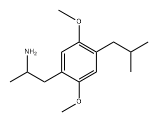 1-(2,5-dimethoxy)-4-(2-methylpropyl)phenyl-2-aminopropane 结构式