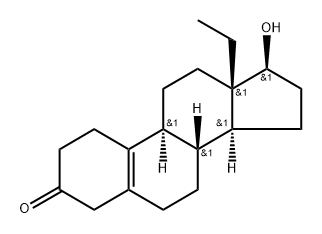 13-ethyl-17β-hydroxygona-5(10)-en-3-one 结构式