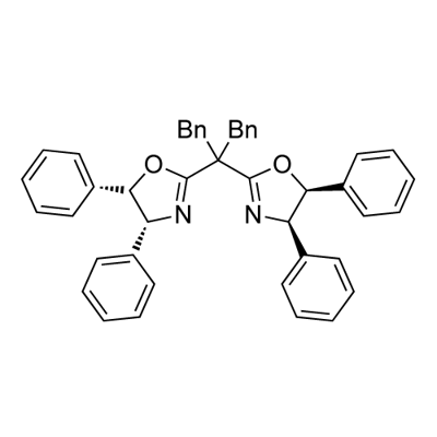 Oxazole, 2,2'-[2-phenyl-1-(phenylmethyl)ethylidene]bis[4,5-dihydro-4,5-diphenyl-, (4R,4'R,5S,5'S)- (9CI) 结构式