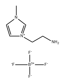 1-胺乙基-3- 甲基味唑四氟硼酸盐 结构式