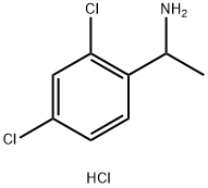 1-(2,4-二氯苯基)乙-1-胺盐酸盐 结构式