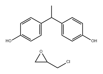 BIS(P-HYDROXYPHENYL)ETHANE-EPICHLOROHYDRIN COPOLYMER 结构式