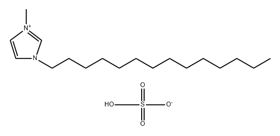 1-十四烷基-3-甲基咪唑硫酸氢盐 结构式