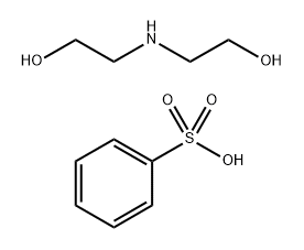 单-C10-13-烷基苯磺酸衍生物与二乙醇胺的化合物 结构式