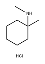 N,1-dimethylcyclohexan-1-amine hydrochloride 结构式