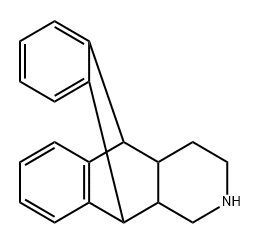 1,2,3,4,4a,5,10,10a-octahydro-5,10(1',2')-benzenobenz(g)isoquinoline 结构式