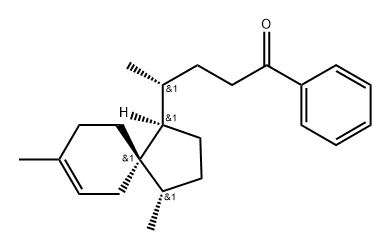 1-Pentanone, 4-(4,8-dimethylspiro[4.5]dec-7-en-1-yl)-1-phenyl-, [1R-[1α(R*),4β,5β]]- (9CI) 结构式