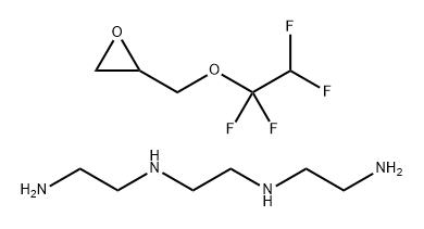 1,2-Ethanediamine, N,N'-bis(2-aminoethyl)-, reaction products with [(1,1,2,2-tetrafluoroethoxy)methyl]oxirane 结构式