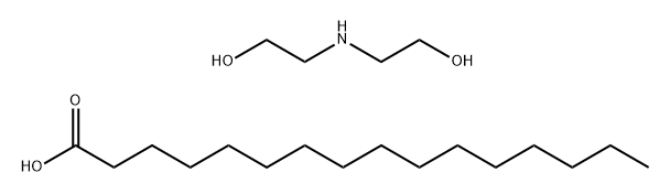 Hexadecanoic acid, reaction products with diethanolamine 结构式