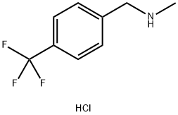 N-甲基-4-三氟甲基苄胺盐酸盐 结构式