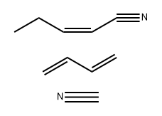 Hydrocyanic acid, reaction products with butadiene, (Z)-2-pentenenitrile fraction 结构式