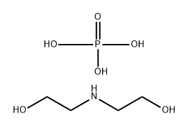 Phosphoric acid, mixed Bu and stearyl esters, compds. with diethanolamine 结构式