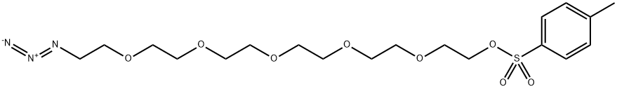 叠氮-六聚乙二醇-对甲基苯磺酰酯 结构式