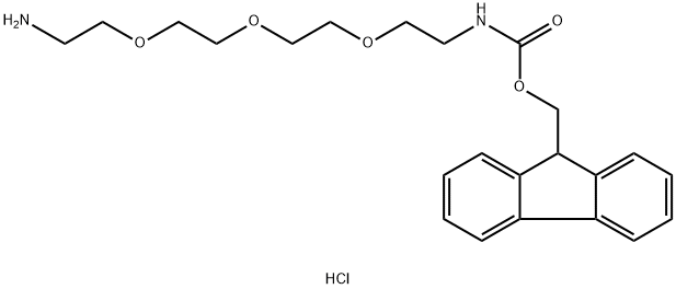 FmocNH-PEG3-CH2CH2NH2 HCl 结构式